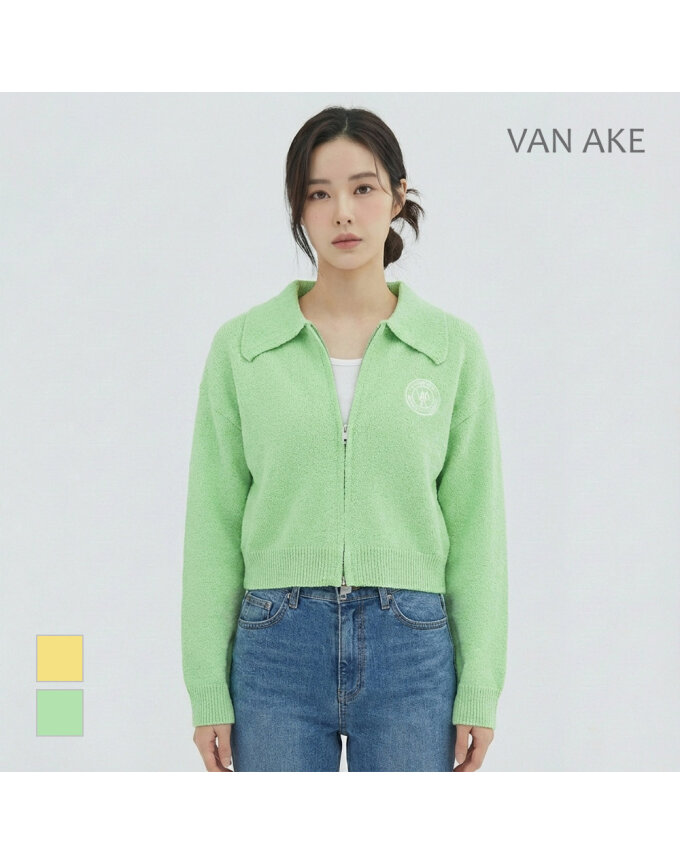 [반에이크] 카라 집업디자인 니트가디건_VB34KCMV02Z