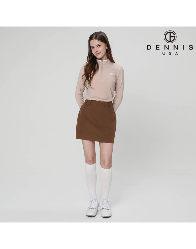[DENNIS] 여성 모던 H라인 스트레치 큐롯 스커트_NAQFLSK371