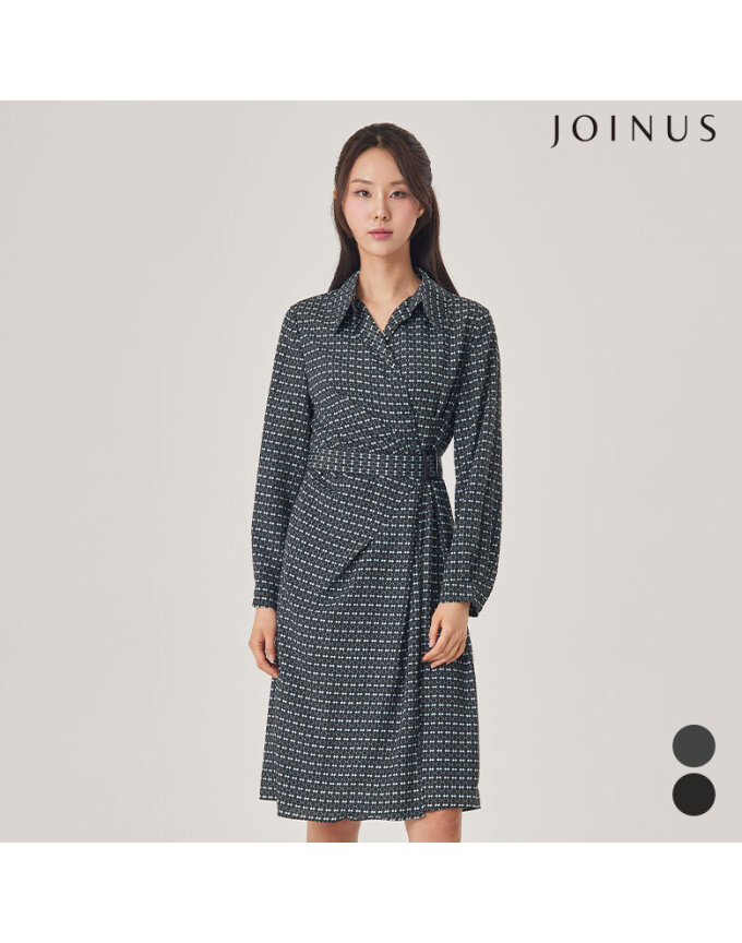 사이드 셔링 디테일 원피스_JACU4-WOP180