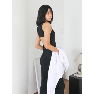 CUT OUT BACK LONG DRESS_T216DS504