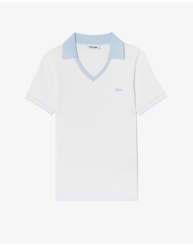 (여성) 조직감 반팔 폴로 스웨터_AF220E-55G_001