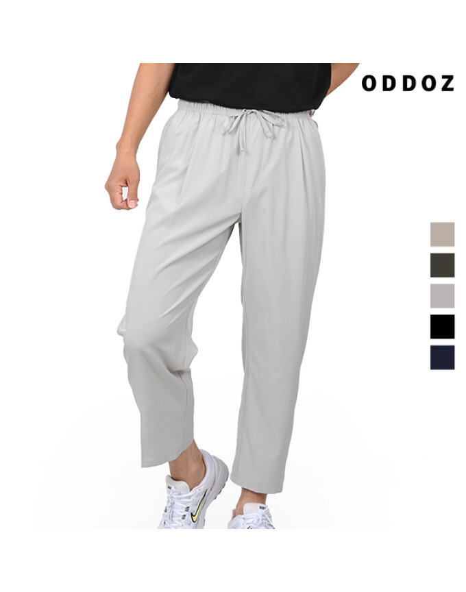 ODDOZ 스킨 터치 릴렉스 원턱 앵클 팬츠 Model No_OD121