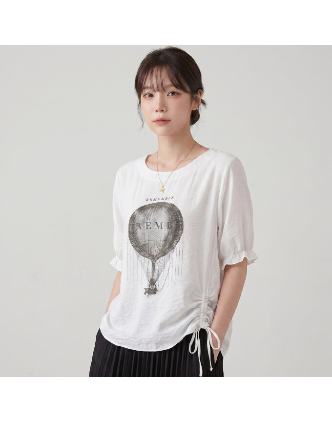 KARRA 벌룬라운드셔링티셔츠_A6M0487