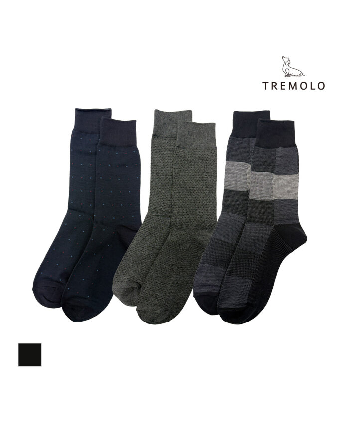 [TREMOLO] 정장용 장목 양말세트_TRBXA3Y1101