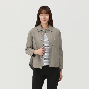 배색 퀄팅 안감 셔츠_QK21201