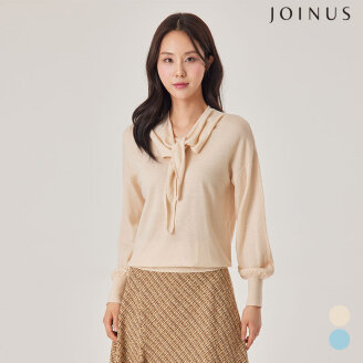린넨 혼방 스카프넥 니트_JACS1-WSL010