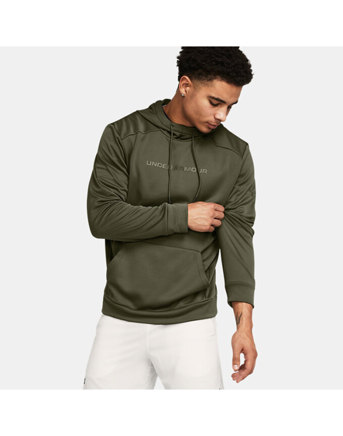 UA Armour Fleece 그래픽 남성 후디 티셔츠_1379744-390