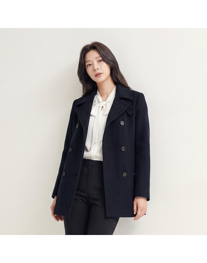 캐주얼 울 피코트 자켓_QJ81103