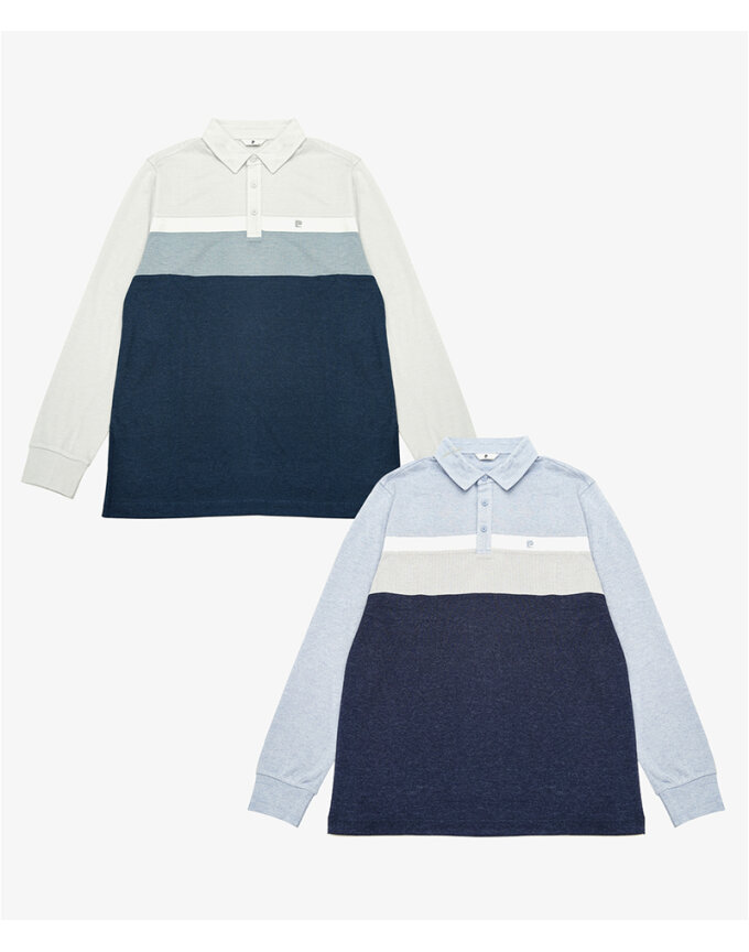 블록 카라 티셔츠 PPTS1903