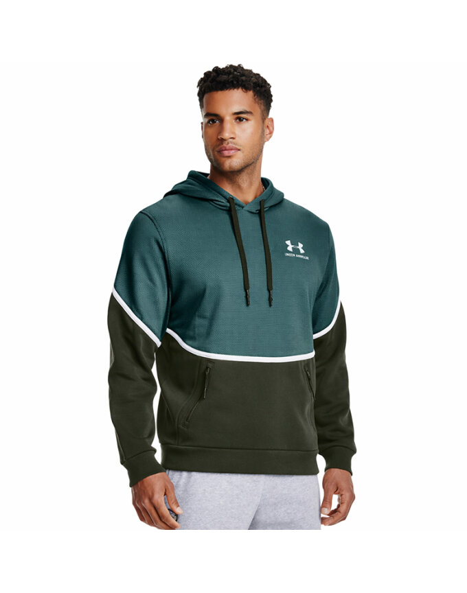 UA Rival Fleece AMP 남성 후디_1357090-424