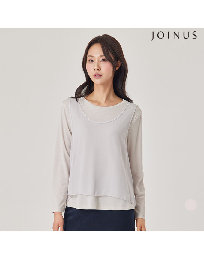 쉬폰 레이어드 티셔츠_JACU4-WKL010