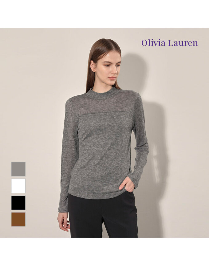 [OLIVIA LAUREN] 골지 칠부 티셔츠_VOBAL4X8191