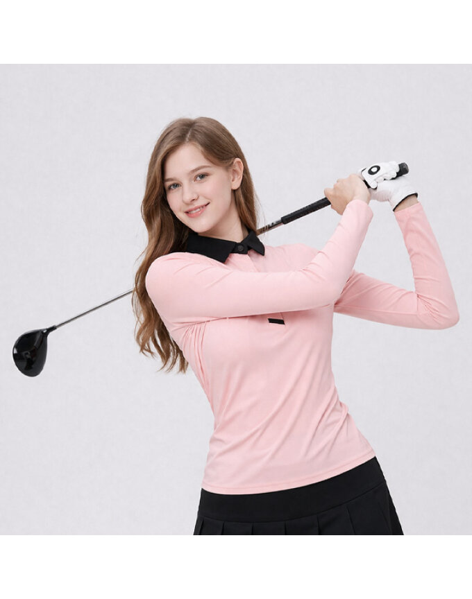 베러댄버디 여자 라일리 긴팔 카라 골프 티셔츠 여성 봄여름 피케이