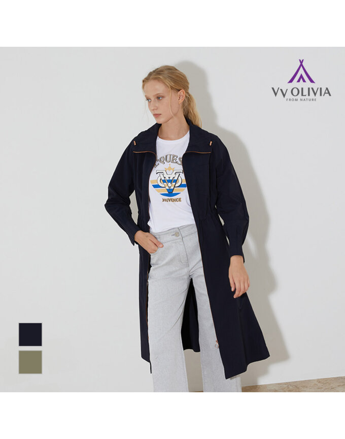 [VVOLIVIA] 원피스형 롱 트렌치 점퍼_VVCCL3S2361