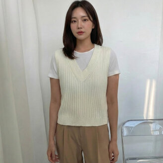[모델리스트] 뒷파임 리본포인트 베스트 (MESVT025)
