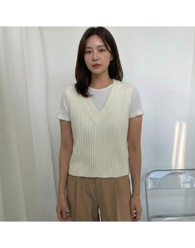 [모델리스트] 뒷파임 리본포인트 베스트 (MESVT025)