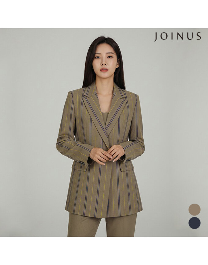 더블 버튼 스트라이프 자켓_JAAU5-CJK220