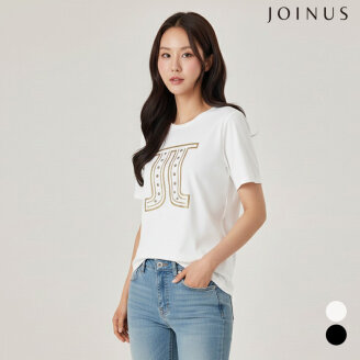 스터드 장식 반팔 티셔츠_JABU5-WKS360