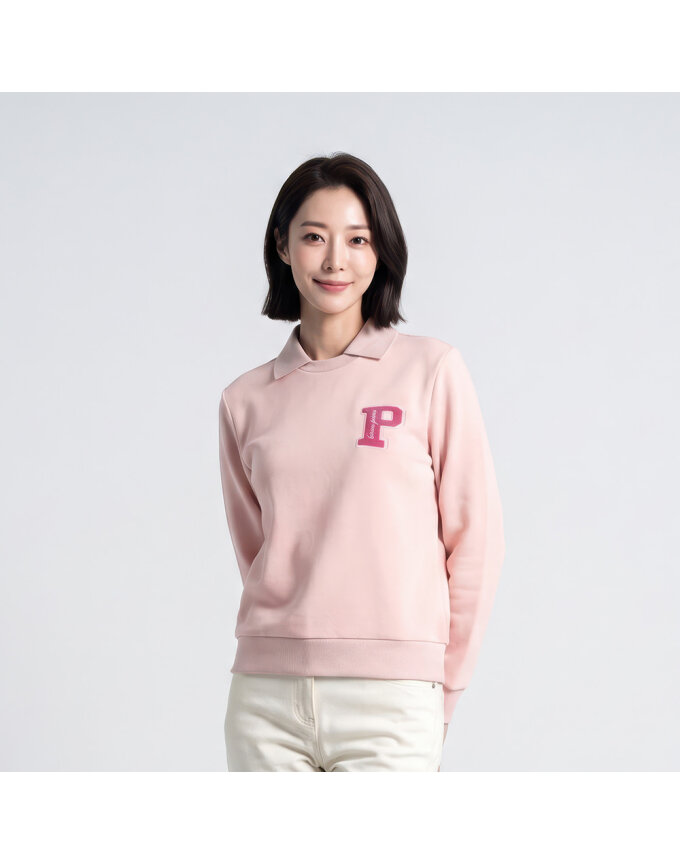 부클자수 라운드 티셔츠_1J65332