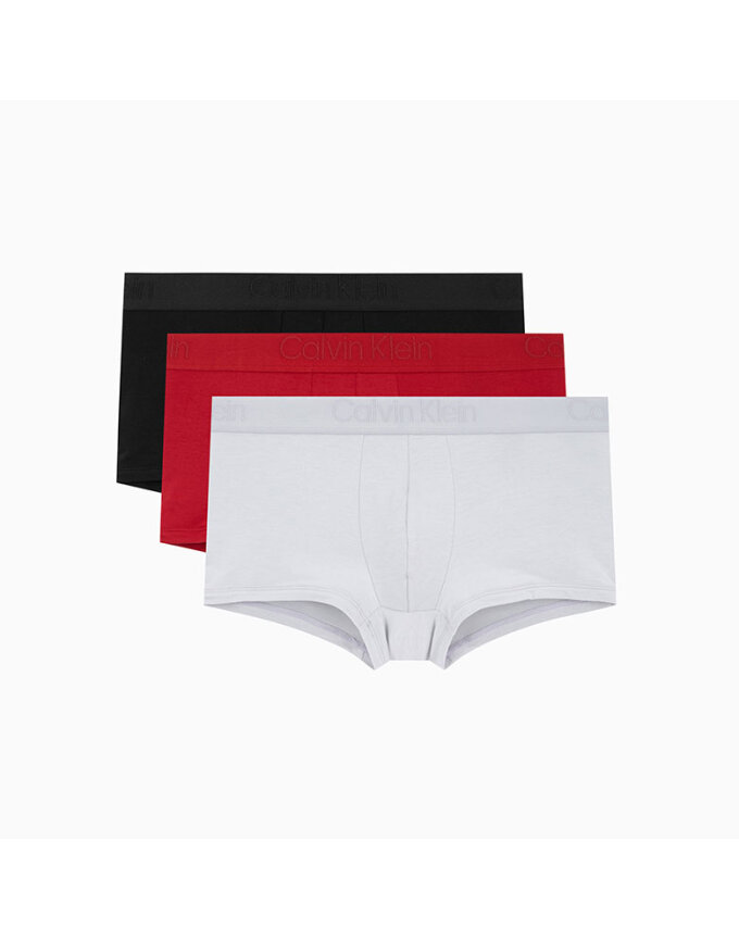 남성 CK 블랙 3PK 로우 라이즈 트렁크_NB365133W