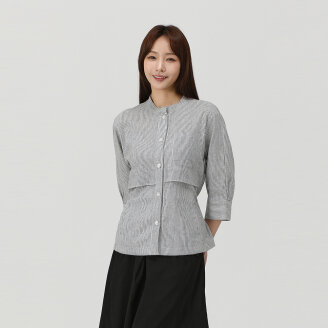 린넨혼방 스트라이프 자켓_1K41204