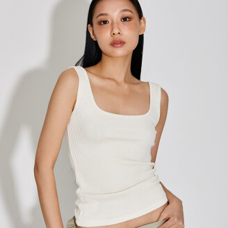 DEEP SQUARE NECK TANK TOP_T316TP133