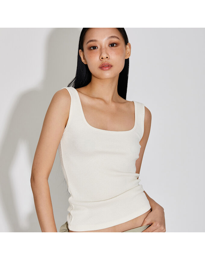DEEP SQUARE NECK TANK TOP_T316TP133