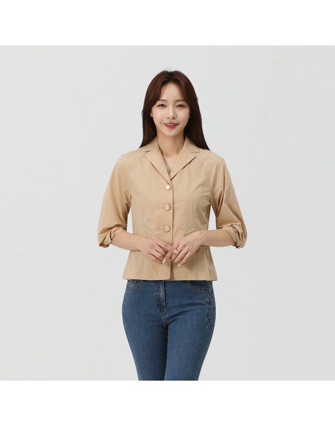 프리미엄 소매꼬임 포인트 자켓_MK41203