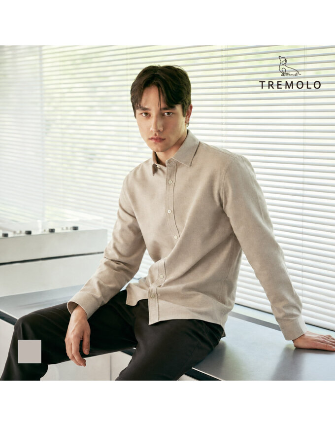 [TREMOLO] 남성 솔리드디자인 셔츠_TRNNL4Z8411