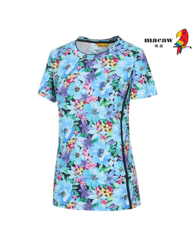 (여성)플라워 프린트 반팔 티셔츠 MMW2TR07