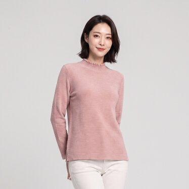목크넥 스트라이프 티셔츠_1K85484