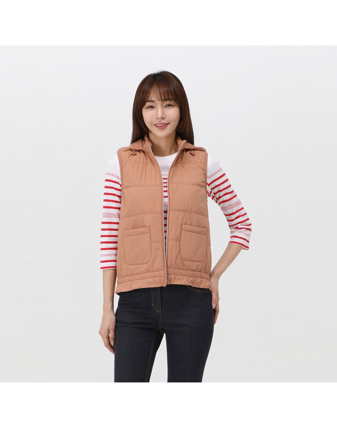 패딩 후드 베스트_1K21401