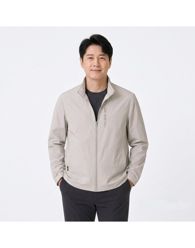 남성 간절기 엠보패턴 바람막이 점퍼 PC-JUAG-EMBO