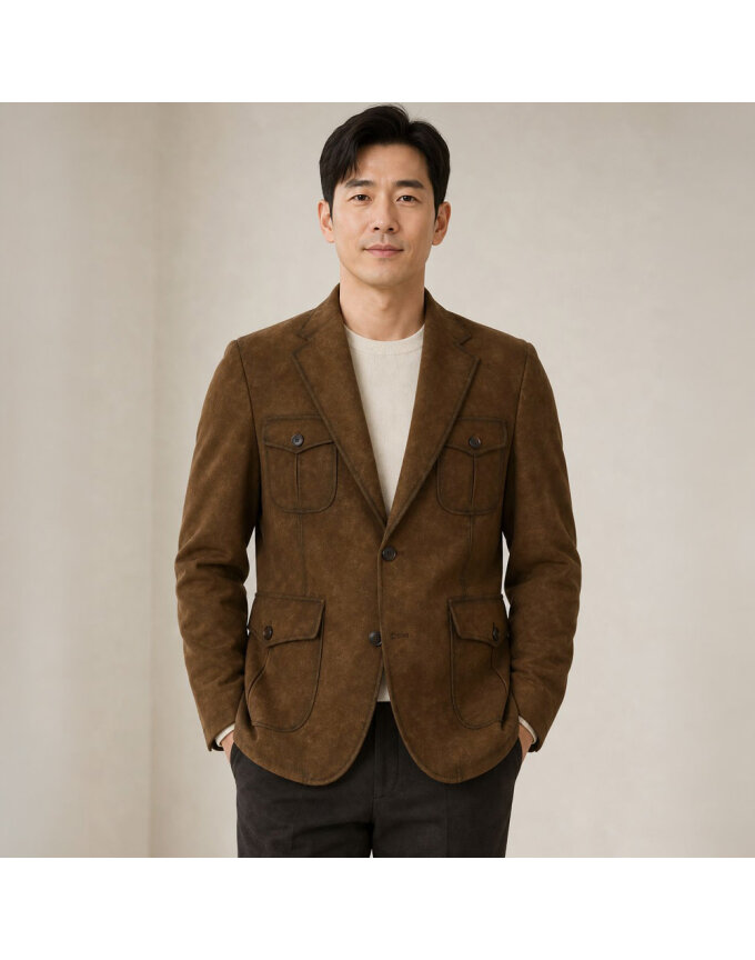 남성 추동 클래식 스웨이드 자켓 PC-JUA-SUADEJKT