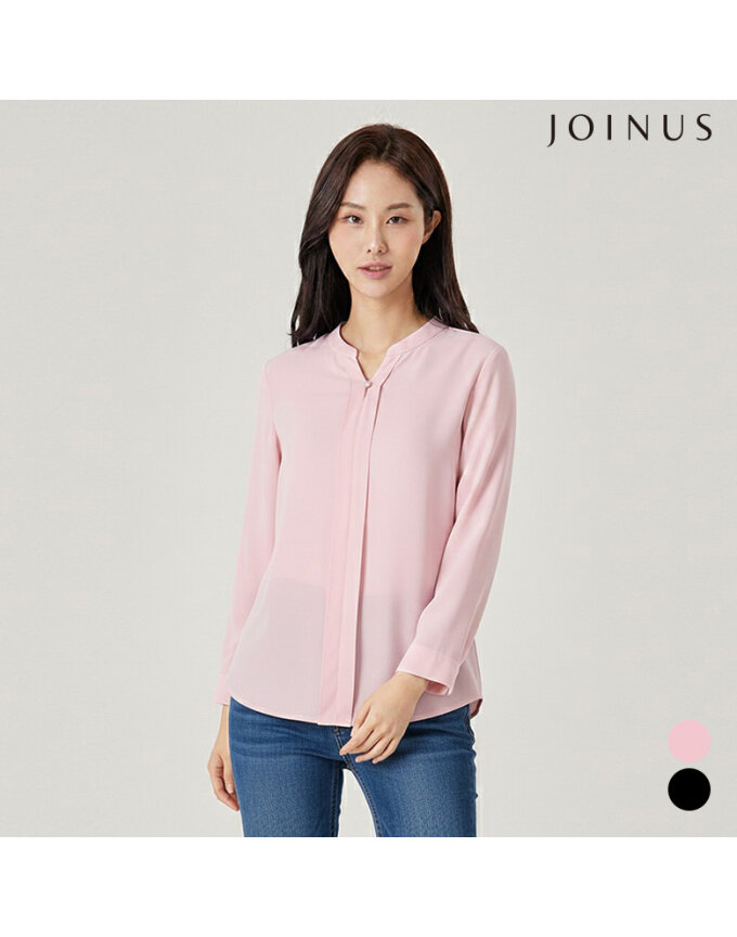 넥 장식 포인트 블라우스_JABS3-WRB250