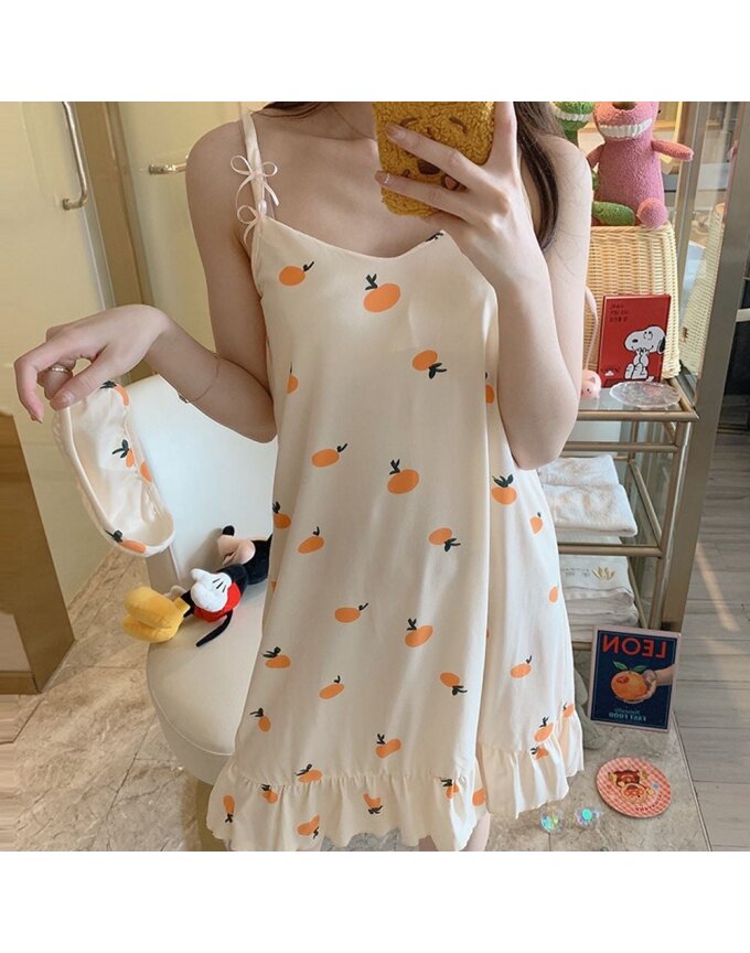 여성 데일리 캡내장 나시 파자마 원피스 WON-WDR-WEE8421