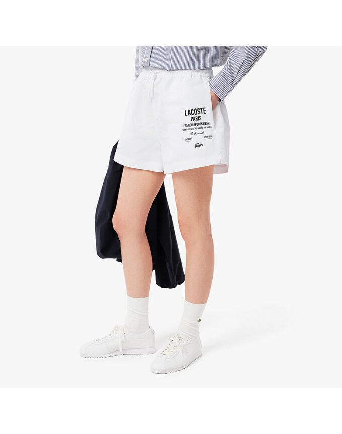 (여성) LACOSTE 워딩 쇼츠_FF9845-55G_001