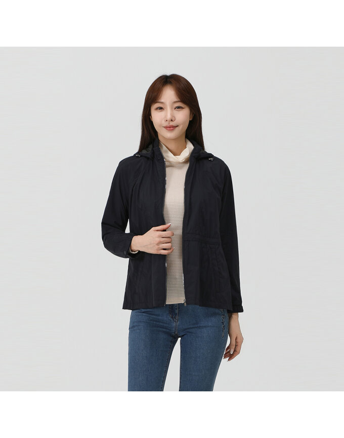 발수코팅 후드탈착 숏 점퍼_QK41331