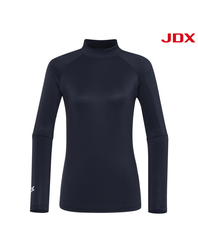 [JDX] 여성 스트라이프 조직 하이넥 베이스레이어(X2TLV6450DN)