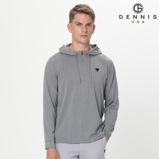 [DENNIS] 남성 데일리 반집업 폴리 싱글 후드티_NAQFMTS008