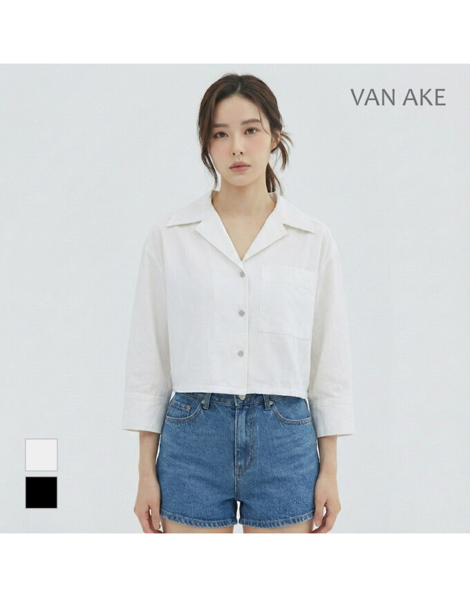 [반에이크] 크롭기장 셔츠_VB35BLUD04Z