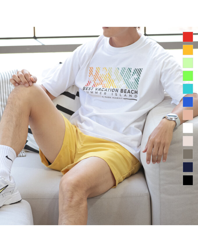 ODDOZ 남녀공용 피치 트윌 비치 밴딩 쇼츠 반바지 Model No_OD127