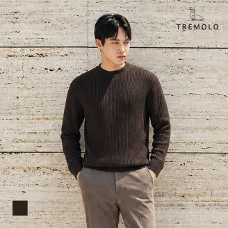 [TREMOLO] 라운드 케이블 변형 니트_TRHBR4F8521