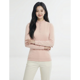 콜핑 여성 보온 등산 카라 긴팔 티셔츠 2143TK533W