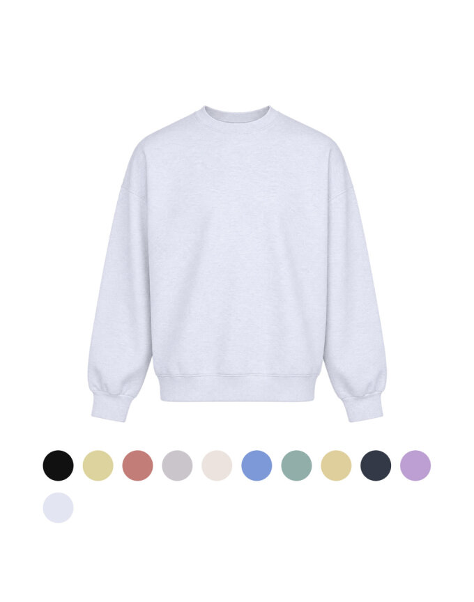 남녀공용 데일리 라운드넥 오버핏 맨투맨 2A-TSA-MTM12
