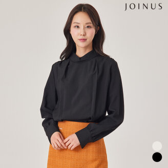 잘록 포인트 스탠드넥 블라우스_JACS2-WRB230