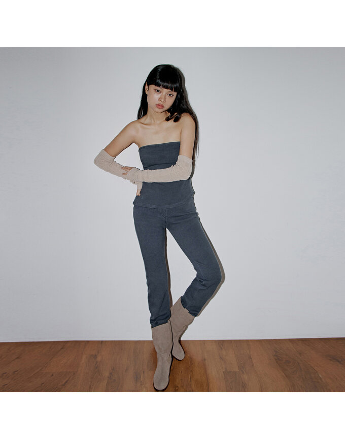 STITCHED DETAIL BOOTCUT PANTS_T326BT705