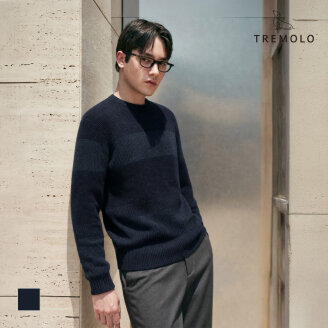 [TREMOLO] 라운드 블럭형 니트_TRHBR4F8551