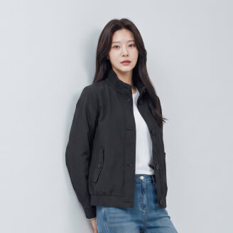 홑겹 밴딩 디테일 자켓_1K61201