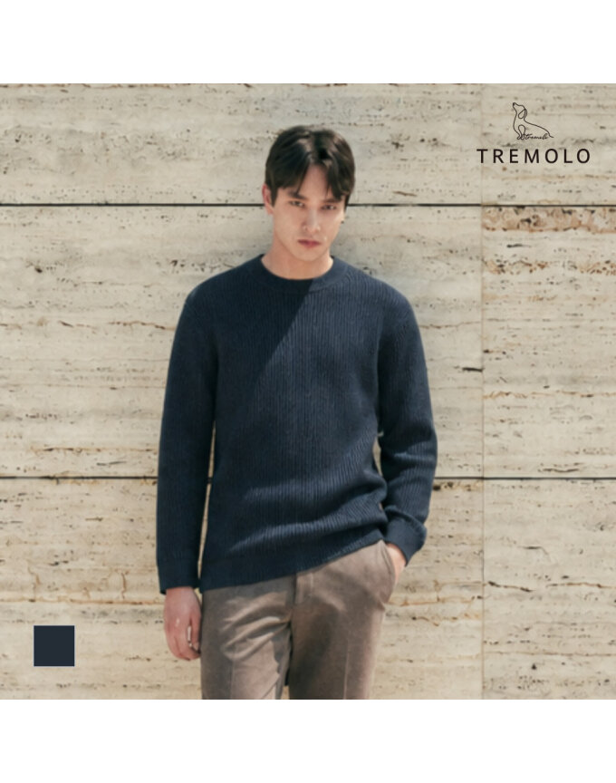 [TREMOLO] 라운드 케이블 변형 니트_TRHBR4F8501